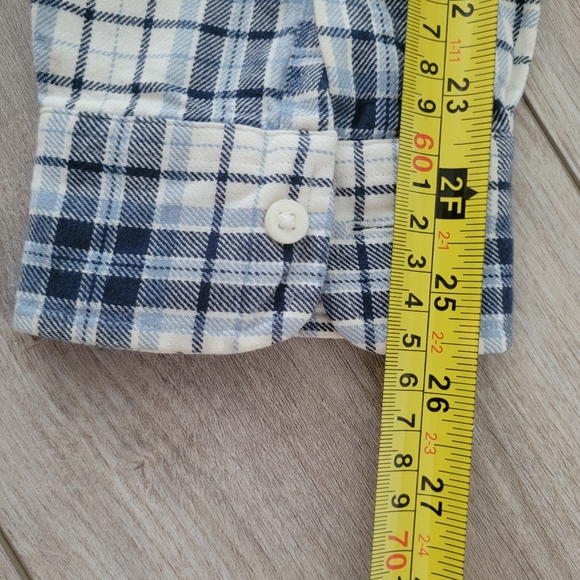 Ralph Lauren Blue Long-Sleeved Cotton Flannel Button Down Classic Fit Large - Picture 8 of 11